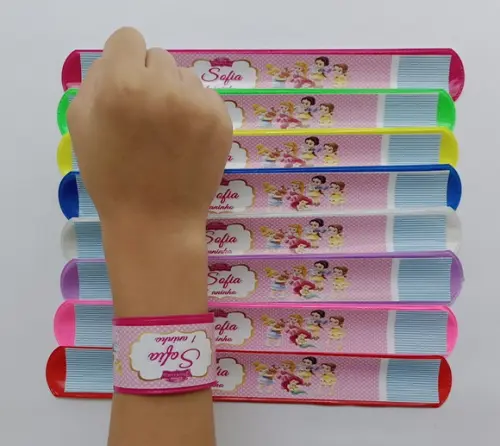 Pulseira Bate Enrola Princesas Baby Cores Sortidas