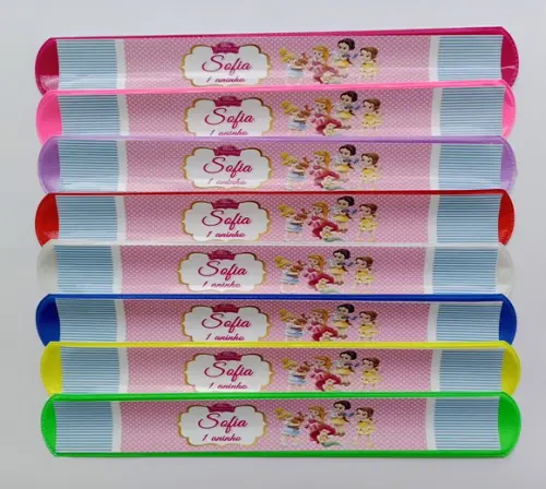 Pulseira Bate Enrola Princesas Baby Cores Sortidas