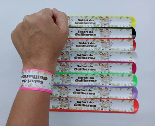 Pulseira Bate Enrola Safari Cores Sortidas