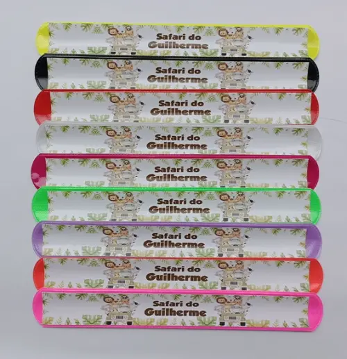 Pulseira Bate Enrola Safari Cores Sortidas