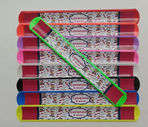 Pulseira Bate Enrola Skate Cores Sortidas