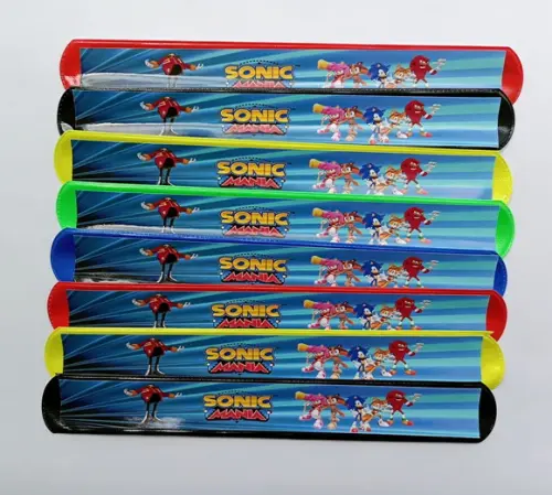 Pulseira Bate Enrola Sonic Cores Sortidas