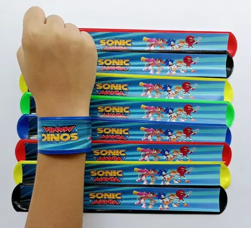Pulseira Bate Enrola Sonic Cores Sortidas