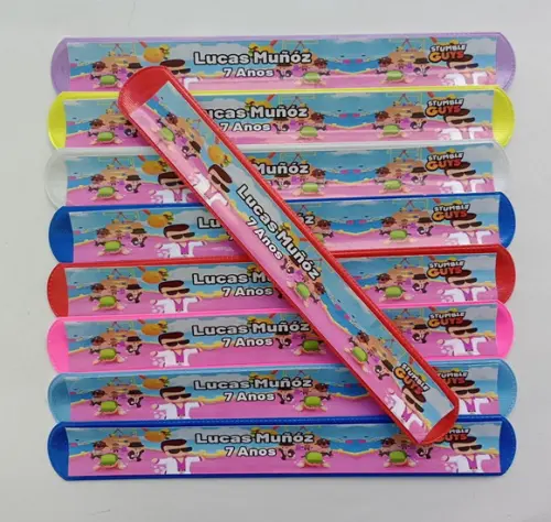 Pulseira Bate Enrola Stumble Guys Cores Sortidas