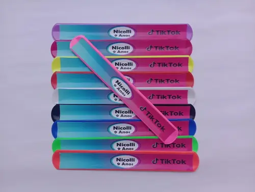 Pulseira Bate Enrola Tik Tok Cores Sortidas