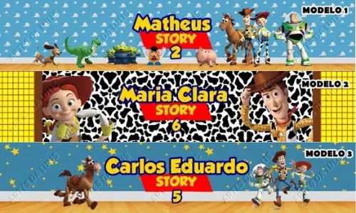 Pulseira Bate Enrola Toy Story Cores Sortidas