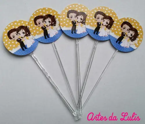 Topper para Docinho Casamento