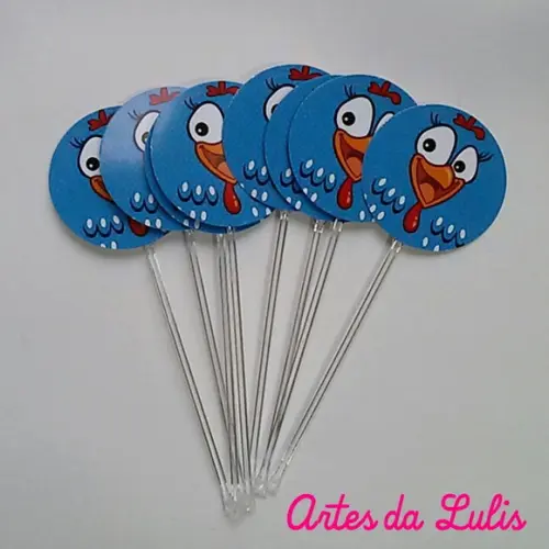 Topper para Docinho Galinha Pintadinha