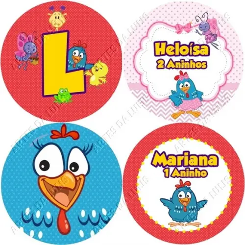 Topper para Docinho Galinha Pintadinha