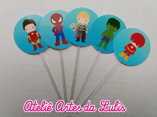 Topper para Docinho Heróis Baby