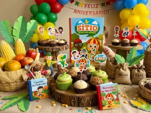 Topper para Docinho Sítio do Pica Pau Amarelo