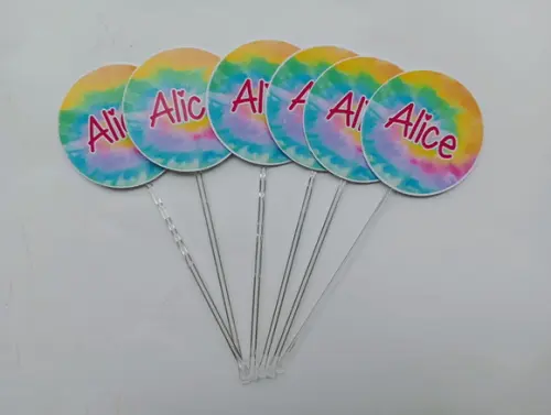 Topper para Docinho Tie Dye