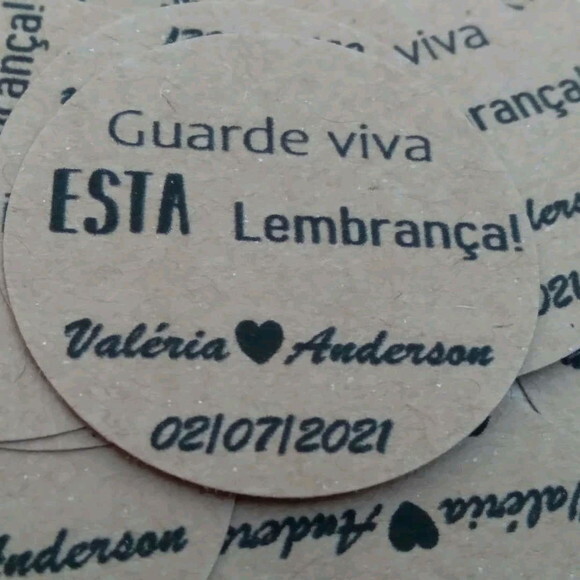 50 Tags em Papel Kraft