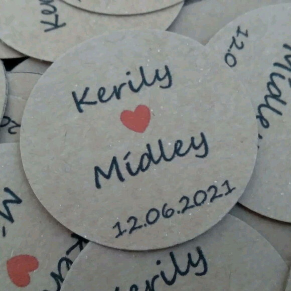 50 Tags em Papel Kraft
