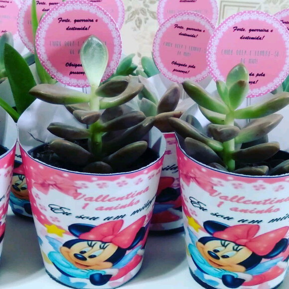 Rótulo + Tag para Mini Suculenta