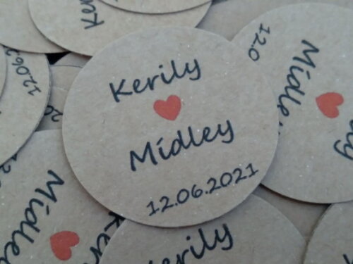 35 Tags em Papel Kraft