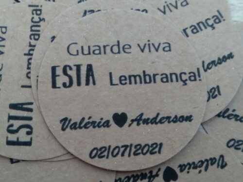 35 Tags em Papel Kraft
