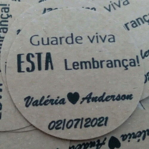 50 Tags em Papel Kraft