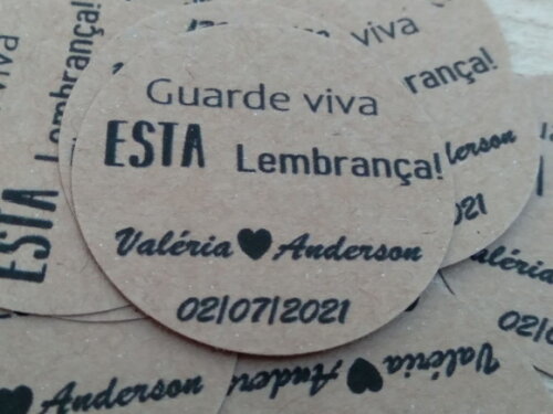 35 Tags em Papel Kraft