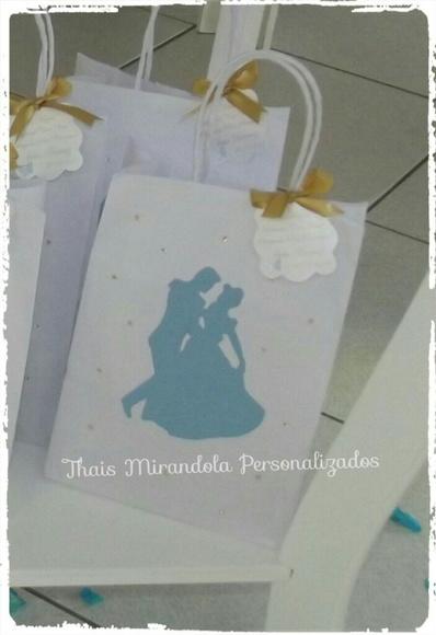 10 Sacolinhas de Papel 3D Princesas