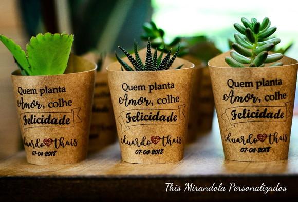 10 Saias 3D para Suculenta Mini Casamento (não Acompanha Planta)