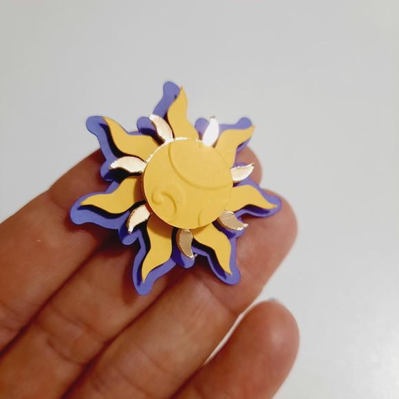 30 Apliques 3D Sol 3d Enrolados