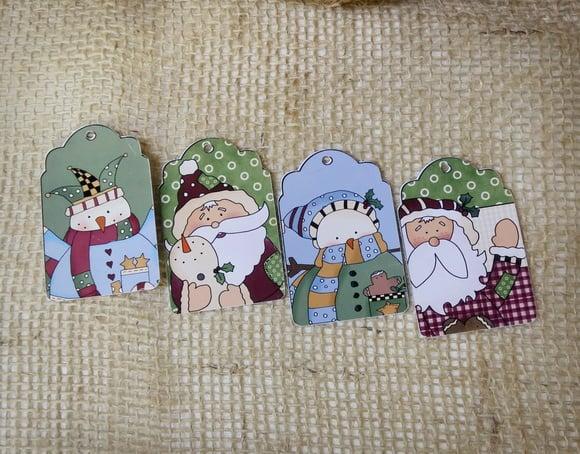 30 Tag Natalino 6x4cm