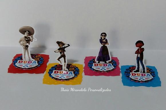 30 Apliques 3D Totem Viva! a Vida É Uma Festa (quadrado)