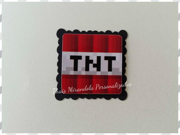 30 Apliques 3D Minecraft TNT