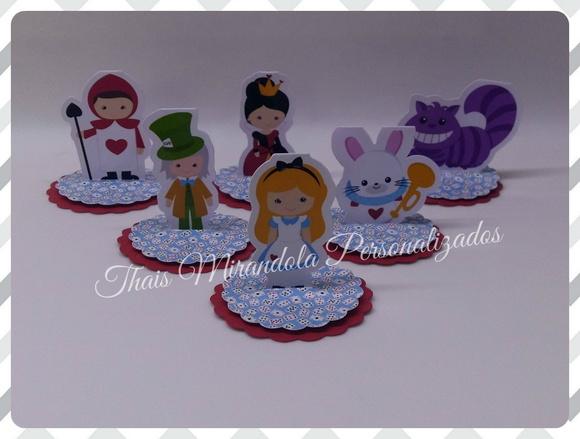 30 Apliques 3D Totem Alice (redondo)
