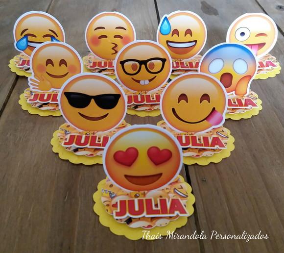 30 Apliques 3D Totem Emoji