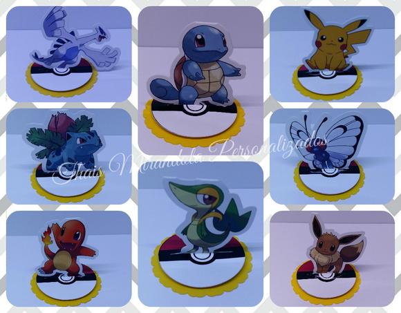 30 Apliques 3D Totem Pokemon