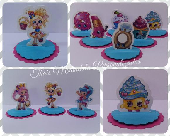 30 Apliques 3D Totem Shopkins