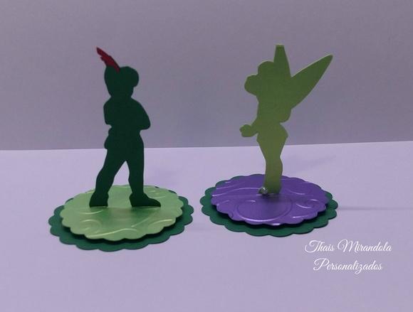 30 Apliques 3D Totem Sininho e Peter Pan