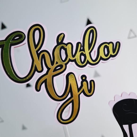 Topo de Bolo 3d Chá de Lingerie