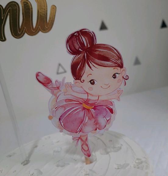 Topo de Bolo Bailarina