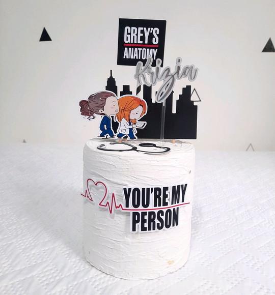 Topo de bolo Grey's Anatomy