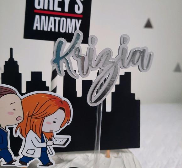 Topo de bolo Grey's Anatomy