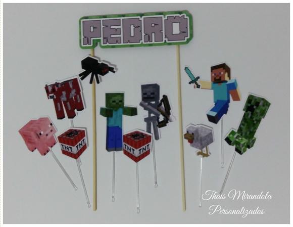 Topo de Bolo Minecraft