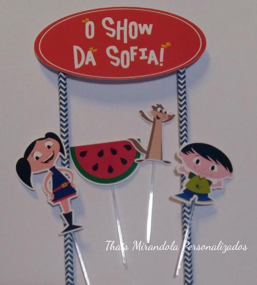 Topo de Bolo Show da Luna