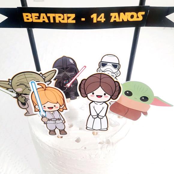 Topo de Bolo Star Wars