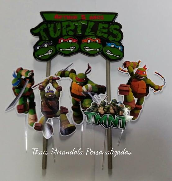 Topo de Bolo Tartarugas Ninja