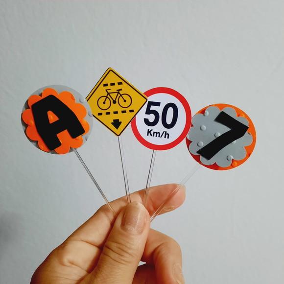 30 toppers 3D Bike, com palitinho
