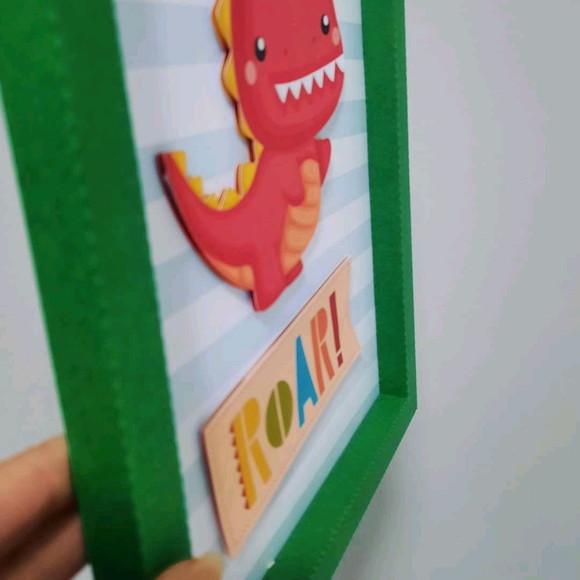 Trio de Quadrinhos de Papel Dinos