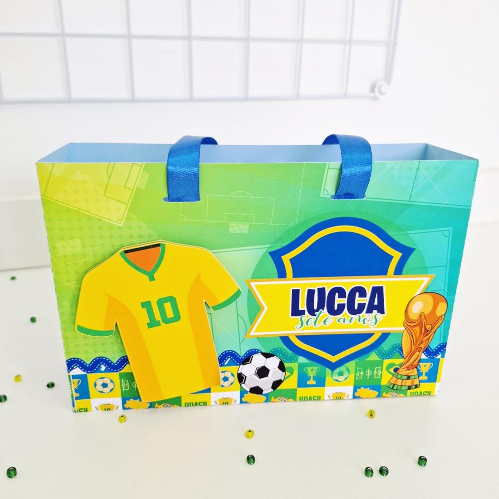 10 Sacolinhas Personalizadas Copa do Mundo - Brasil
