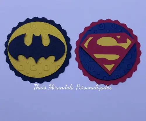 30 Apliques 3D Batman Vs Superman