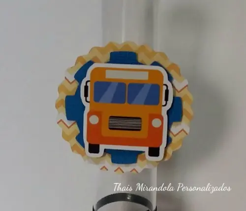 30 Apliques 3D Ônibus