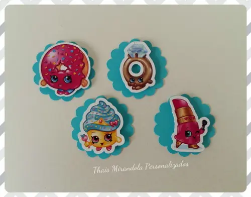 30 Apliques 3D Shopkins