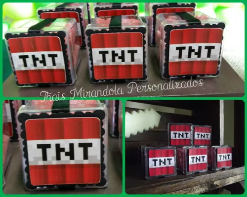 30 Apliques 3D Minecraft TNT