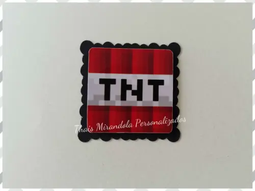 30 Apliques 3D Minecraft TNT